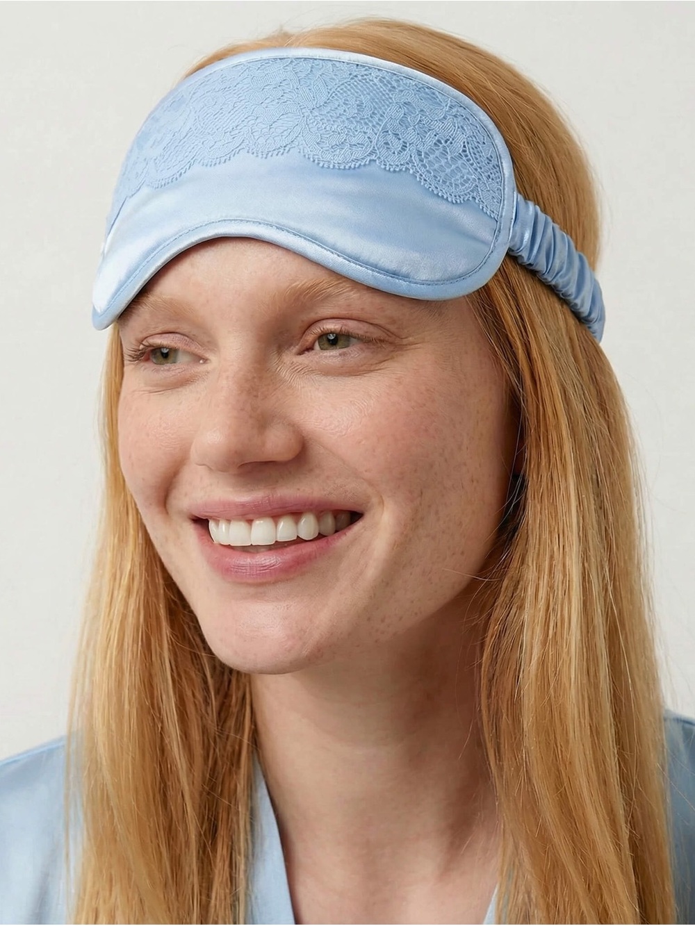 Sunday Citizen
EcoSilk Lace Trim Sleep Mask - Light Blue